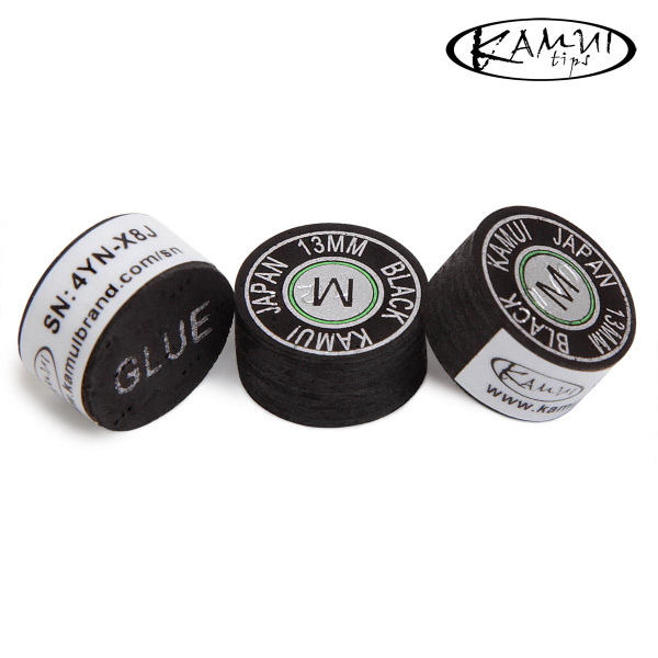 Наклейка для кия Kamui Black 13мм Medium