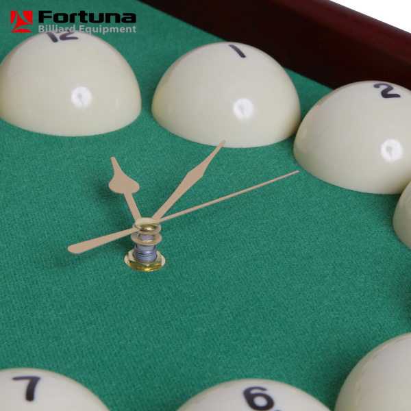 Часы Fortuna Бильярд TR2633 махагон 50х57см