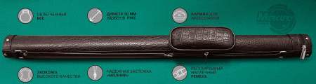 Тубус Mercury PERFECT 1x1 c карманом, коричневый