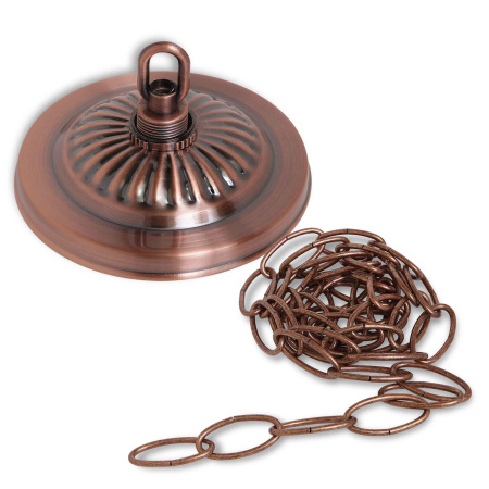 Светильник Fortuna Crown Red Bronze 6 плафонов